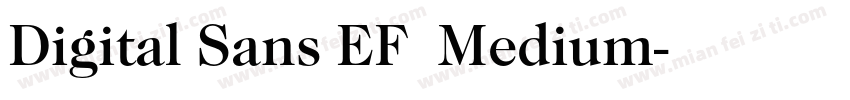 Digital Sans EF  Medium字体转换